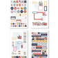 Rongrong Let's Get Crafty Planner Stickers Book for Planners, Calendars, Journals and Projects – Premium Quality Hand Drawn Creative Sewing Knitting Supplies – Scrapbook Accessories – 24 Pages