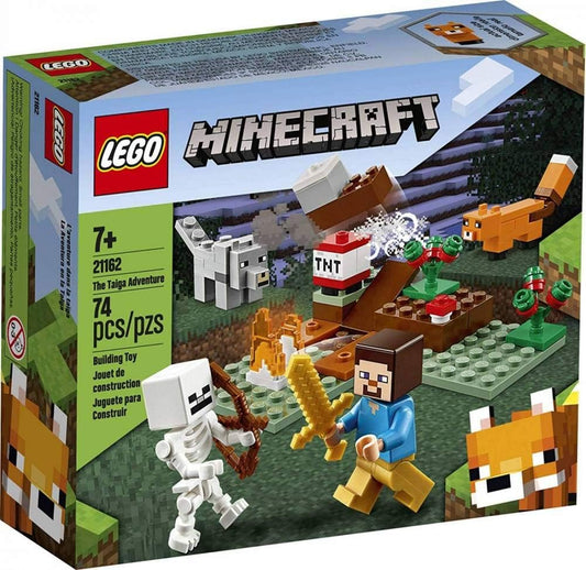 LEGO Minecraft The Taiga Adventure 21162 Brick Building Toy for Kids Who Love Minecraft and Imaginative Play (74 Pieces)