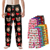 Bemaystar Custom Pajama Pants with Photo Men Women,Personalized Pajama Pants Gifts,Personalized GIfts for Dad Mom