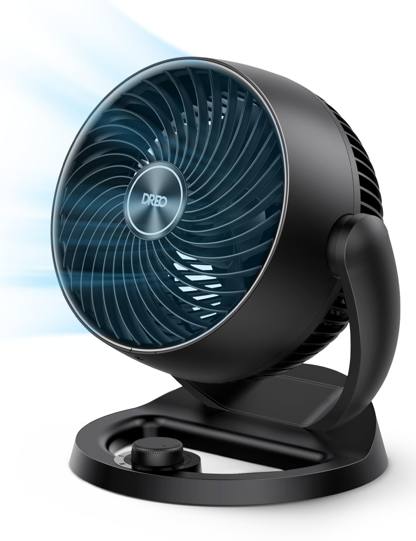 Dreo Fan for Bedroom, 12 Inches, 70ft Powerful Airflow, 28db Quiet Table Air Circulator Fans for Whole Room, 120° Adjustable Tilt, 3 Speeds, Desktop Fan for Home, Office, Kitchen