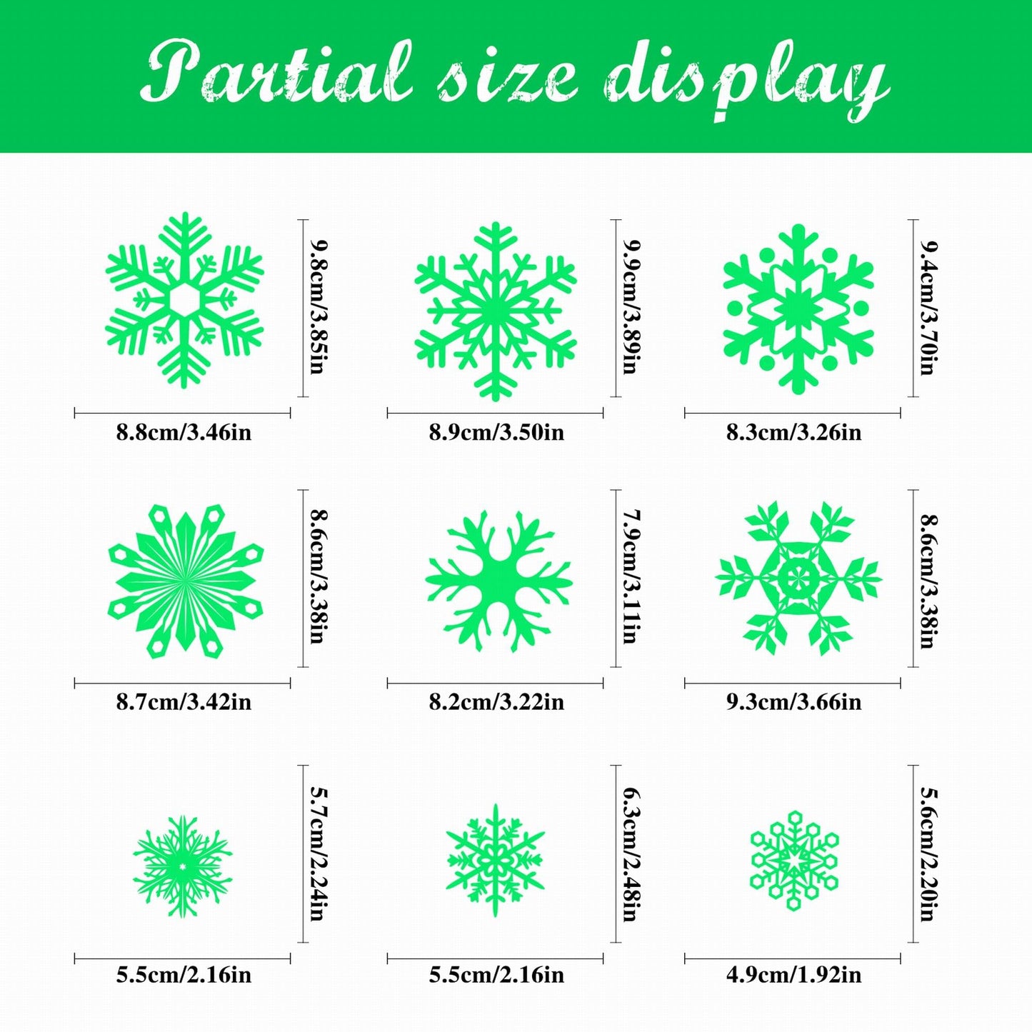 93pcs Christmas Window Clings,9 Sheets Christmas Window Decals for Xmas Decoration