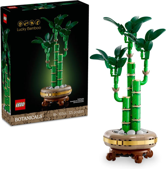LEGO Botanicals Lucky Bamboo Building Set - Artificial Plant for Indoor Home Décor, Adults Ages 18+ - Fake Plant Decoration for Table, Desk, Office - Gift for Graduation - 10344