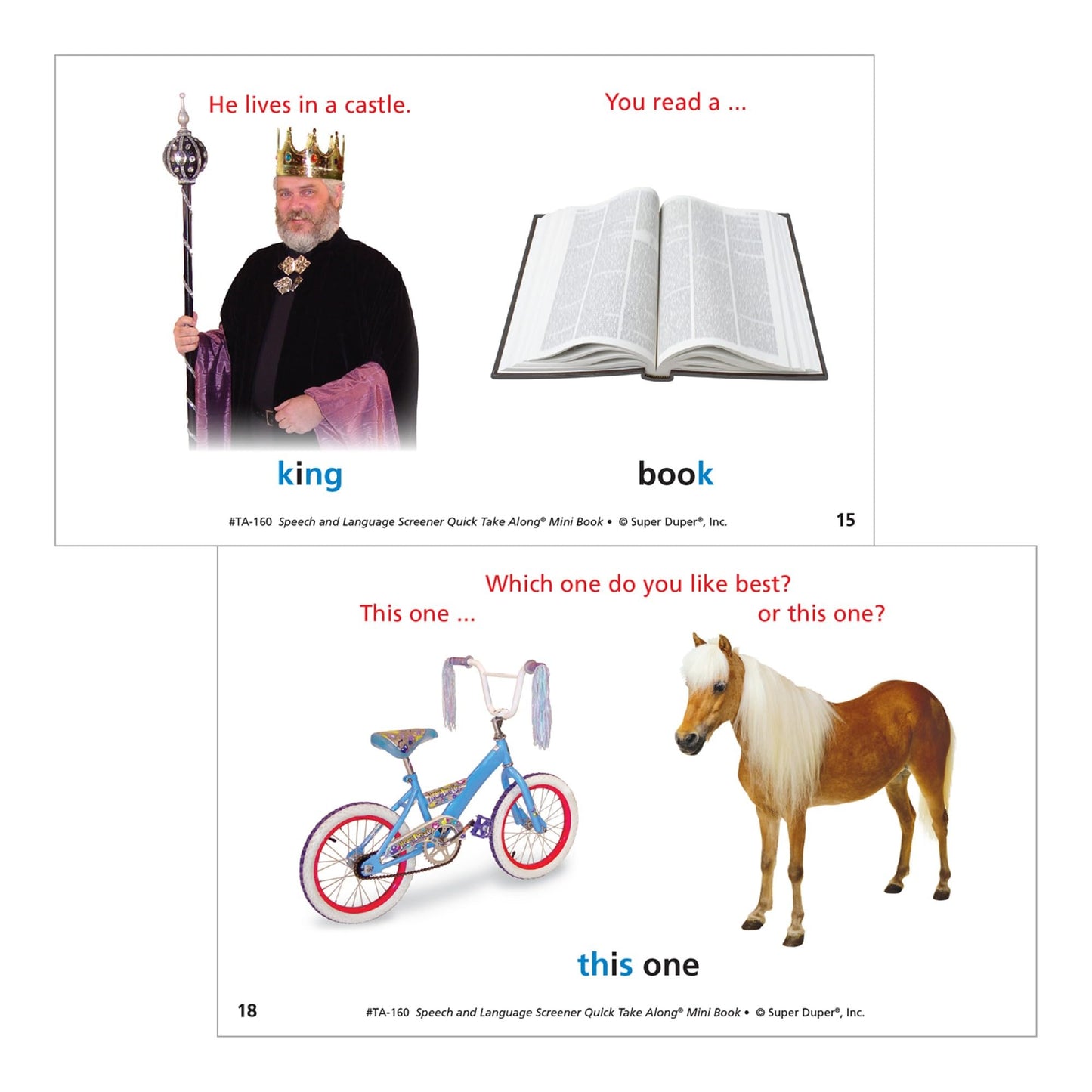 Super Duper Publications | Speech and Language Screener Quick Take Along® Mini-Book | Educational Learning Resource for Children