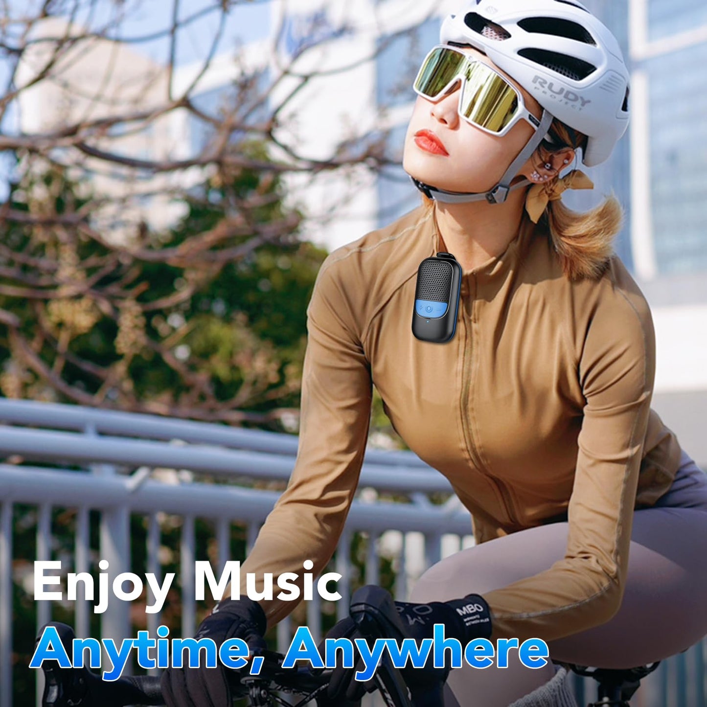 Small Bluetooth Speaker, Mini Speaker Built-in Mic, Speakers Bluetooth Wireless with 15 Hours Playtime, Hands-Free Call, IP67 Waterproof Portable Speaker for Hiking/Biking, Gifts for Women/Men