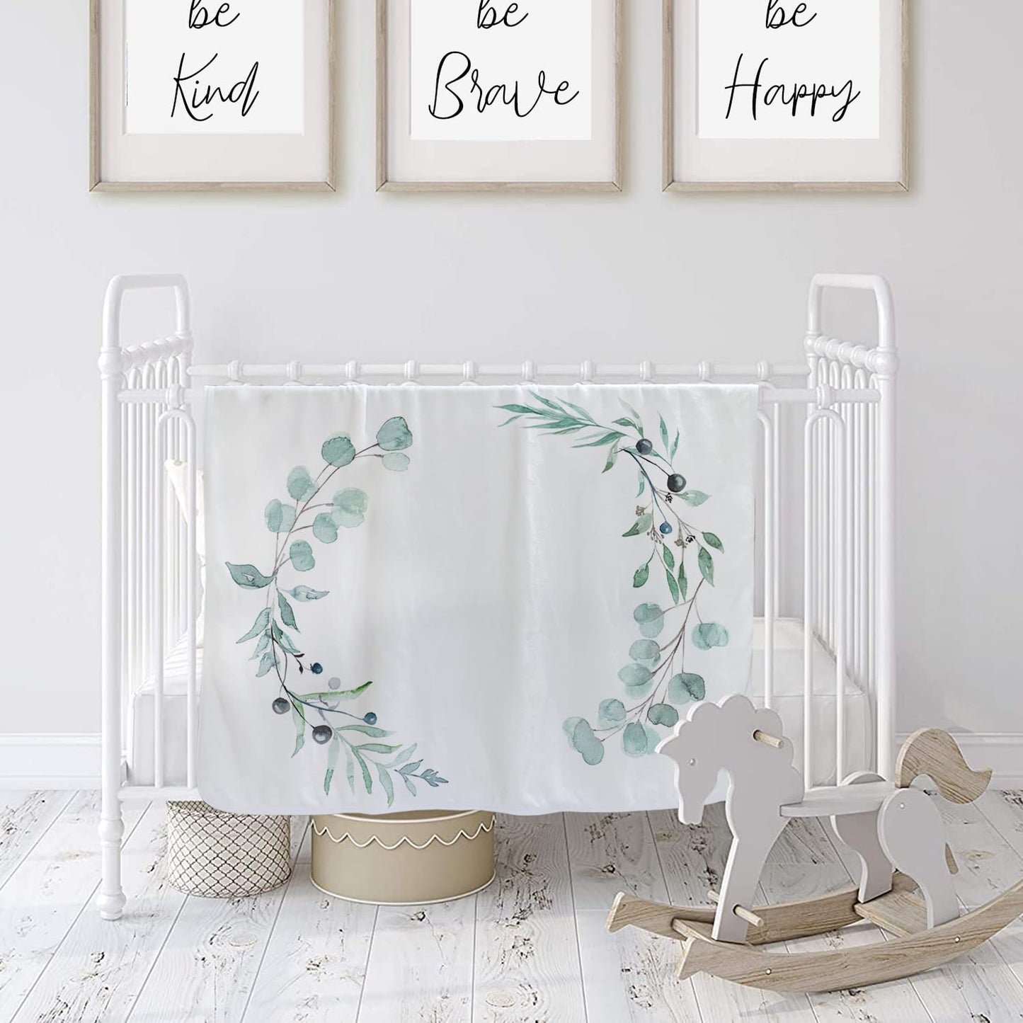 fundich Baby Milestone Blanket for Boys & Girls | Soft Monthly Picture Blanket for Newborn | Eucalyptus Nursery Decor | Photo Prop Blankets Gender Neutral 45"x40"