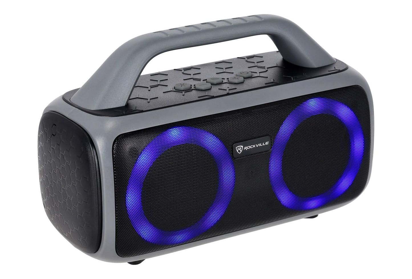 Rockville RPB50 40W Portable Bluetooth Speaker, TWS Linking, LED Lights, Long Battery, Perfect for Parties and Outdoor Adventures