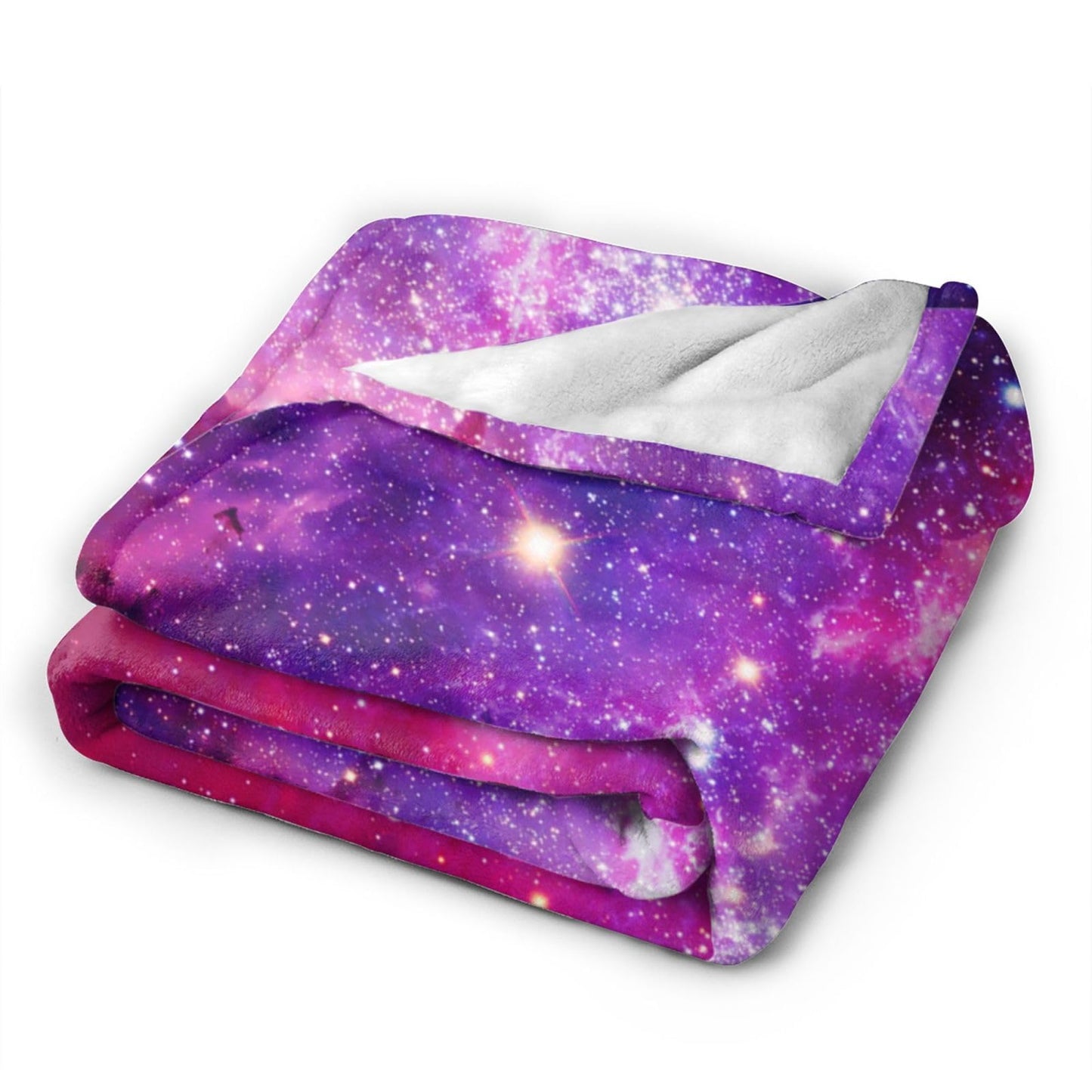 Jbofyee Bursting Galaxy Throw Blankets All Season Ultra Soft Warm Fleece Blanket for Home Bed Sofa Couch Chair Outdoor Travel Camping 60x50 Inch