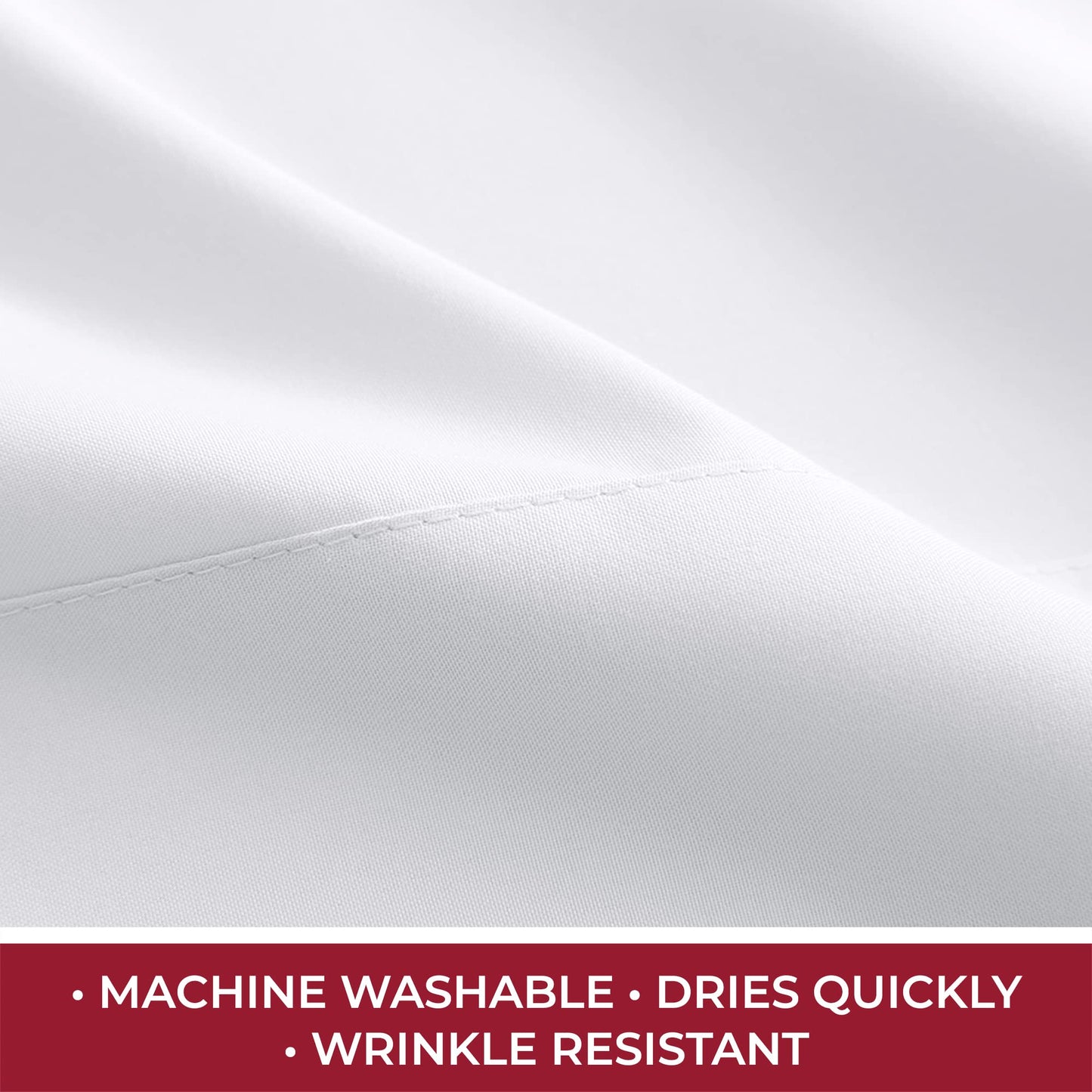 Mellanni RV Short Queen Sheets - 4 PC Iconic Collection Bedding - Hotel Luxury, Extra Soft, Cooling Bed Sheets - Deep Pocket up to 10 inch (RV/Short Queen, White)