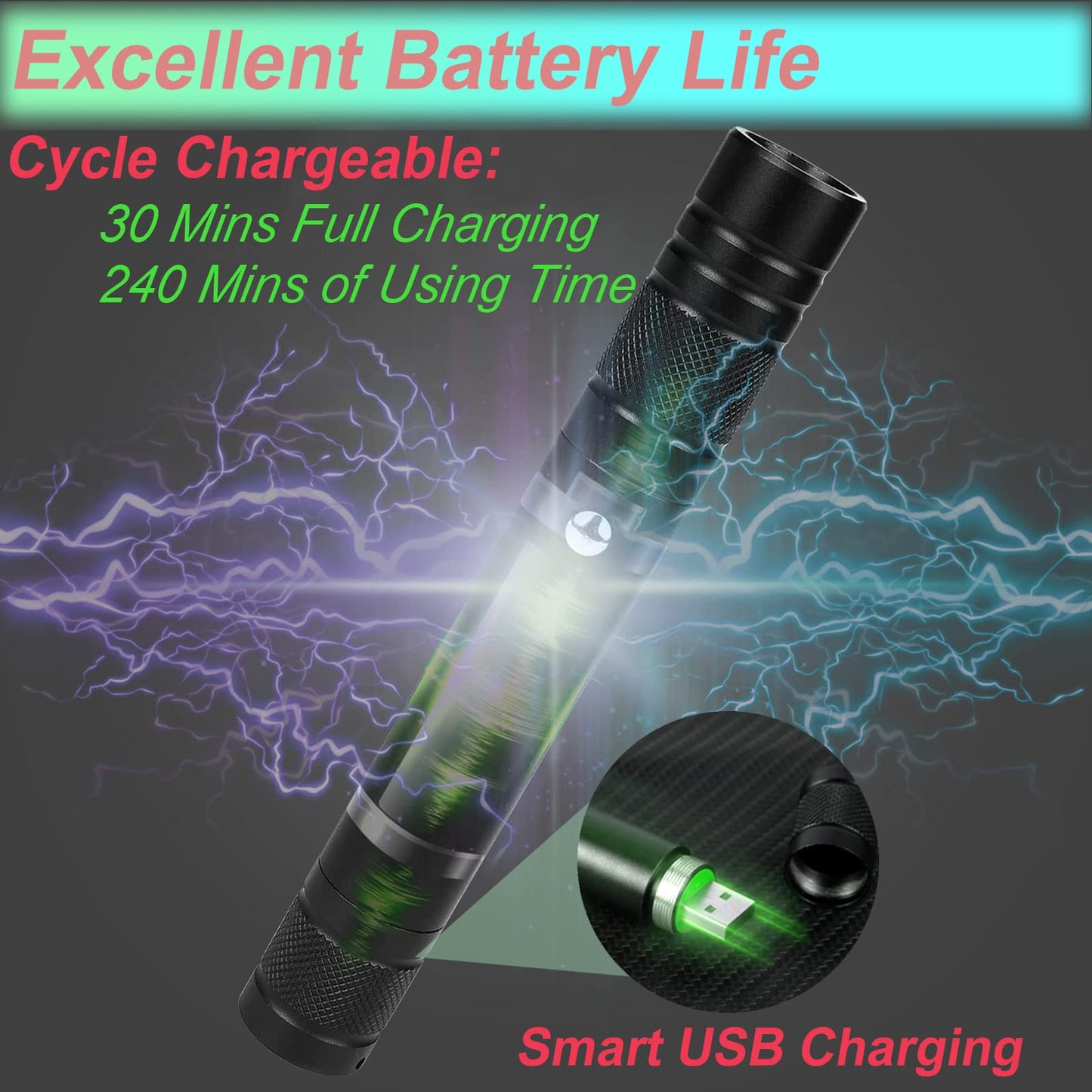 MEUSNO Red Laser Pointer Cat Toy, Red High Power Laser Pointer Long Range Strong Laser Light Pointer for Cats Dogs Toy Rechargeable Pointer Laser for Presentations Teaching Outdoor Cat Laser Toy