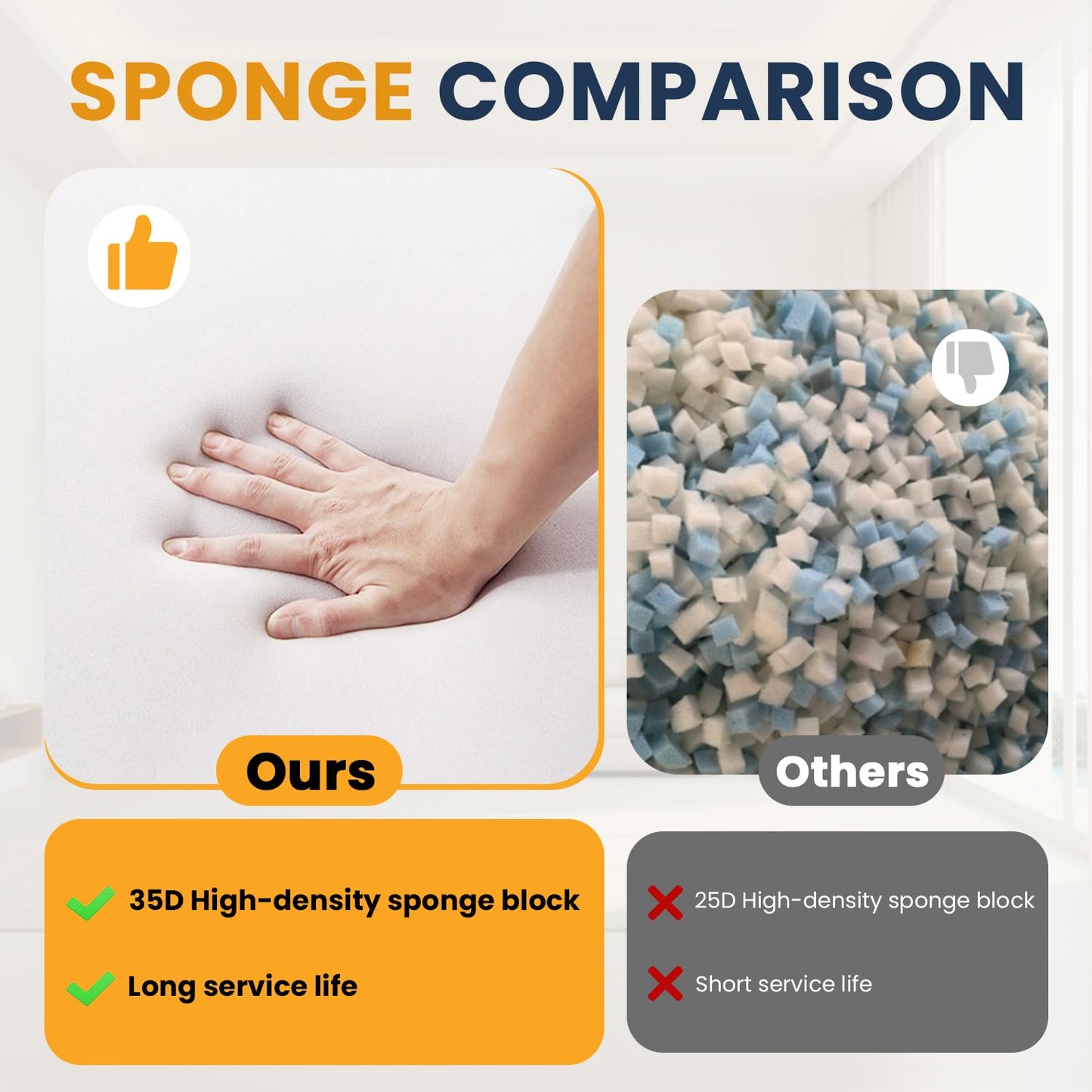 Domiqut 3 in 1 Folding Sofa Bed, Convertible Sleeper Chair with Pillow, Chair Bed with Back Support, Couches for Living Room, Foam Floor Mattress with Cushion, Single Size, Dark Grey