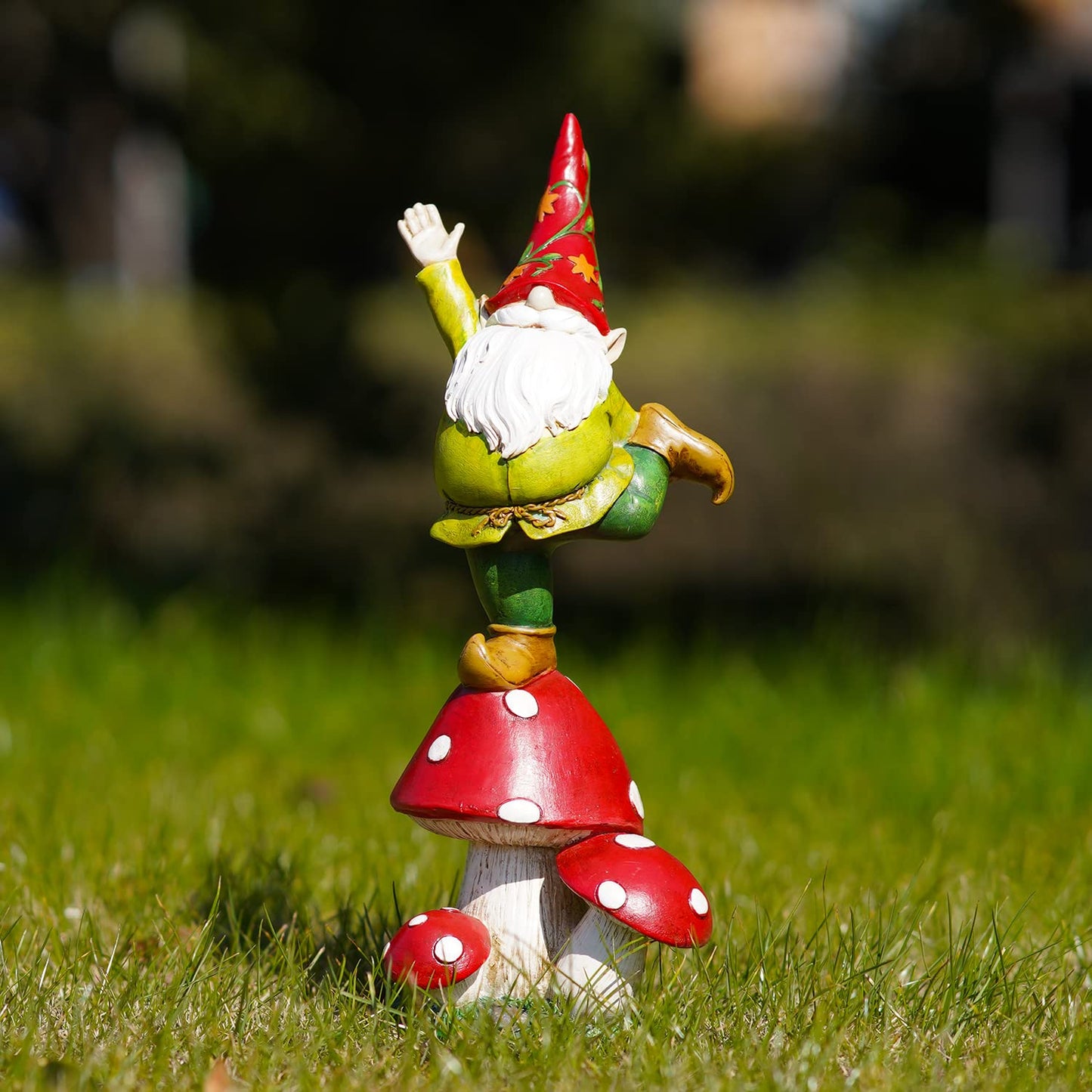 Topadorn Vegetable Garden Gnome Statue Decoration Statuary Funny Gnomes Garden Decorations,Mushroom