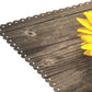 Wamika Beautiful Sunflowers Placemats Set of 6 Wood Board Florals Table Mats Spring Summer Autunm Place Mats for Kitchen Dining Decor Heat Resistant Non-Slip Washable 12 X 18 in