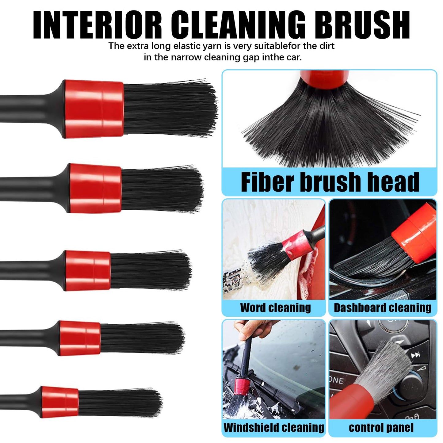 YIEMIZDK High-Pressure Car Cleaning Air Blow Gun Kit - Interior Dry Cleaning Hairdryer | Powerful Dust Removal Tool, Compatible with Air Compressors, Quick Cleaning for All Car Corners