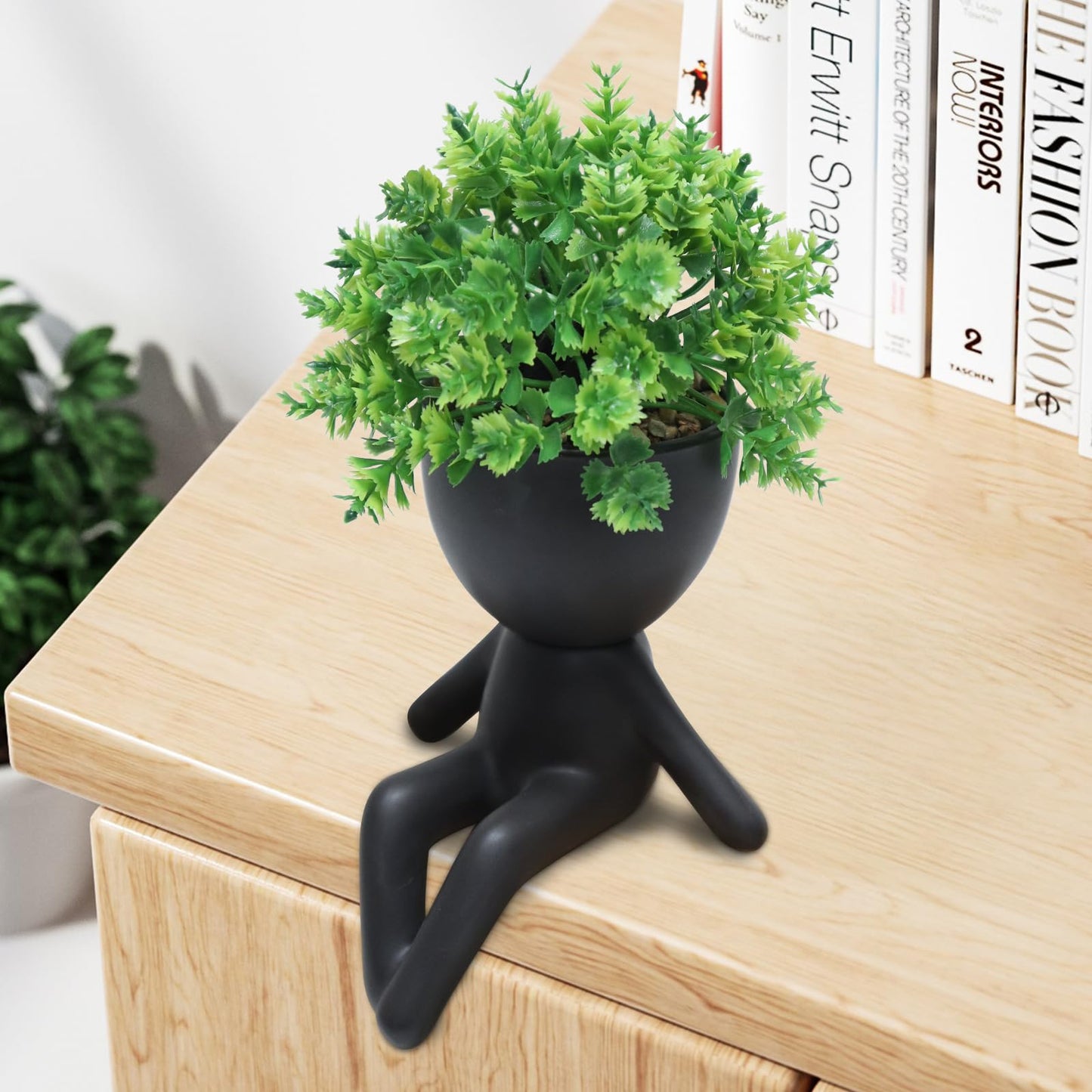 Zerzsy Fake Plants Succulents Plants Office Table Decor Indoor Mini Succulent Plant- Cute Fake Plant Bathroom Decoration Set of 1