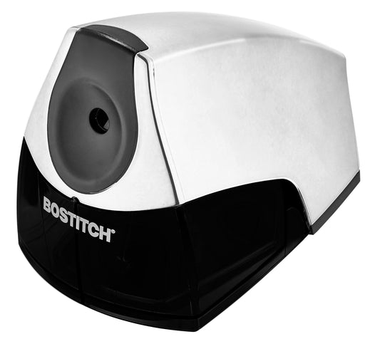 Bostitch Office Personal Electric Pencil Sharpener, Powerful Stall-Free Motor, High Capacity Shavings Tray, Blue