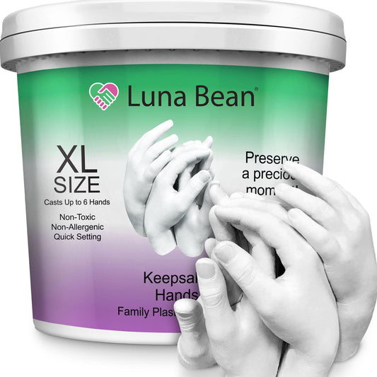 Luna Bean Hand Casting Kit – The Original Hand Mold Kit for Couples – Birthday Gifts, Bridal Shower, Wedding, Engagement Gifts for Her Him Anniversary for Men Women Wife Husband Boyfriend Girlfriend