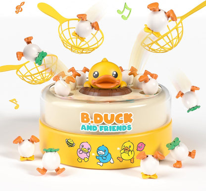 B.Duck Catch and Bounce Games Toys for Kids 3-5, B.Duck Board Games with 3 Nets for Kids 4-6, Birthday Gifts for Toddler Boys Girls 3 4 5 6 Years Old