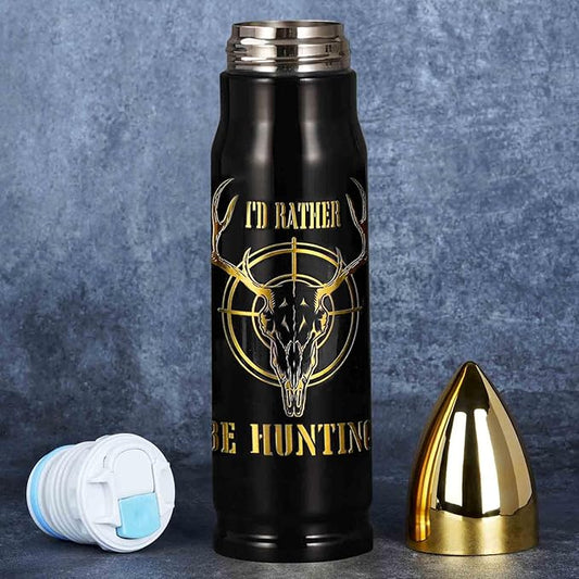 Hunting Gifts for Men - I'D Rather Be Hunting 17 oz Tumbler - Unique Deer Hunter Gifts for Men Who Have Everything - Birthday Gift for Mens Dad Him - Mens Stocking Stuffers Gift for Hunt Lovers