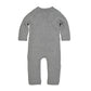 Burt's Bees Baby 'baby-boys' Romper Jumpsuit, 100% Organic Cotton One-piece Coverall and Toddler Footie, Heather Grey Quilted Kimono, 3-6 Months US