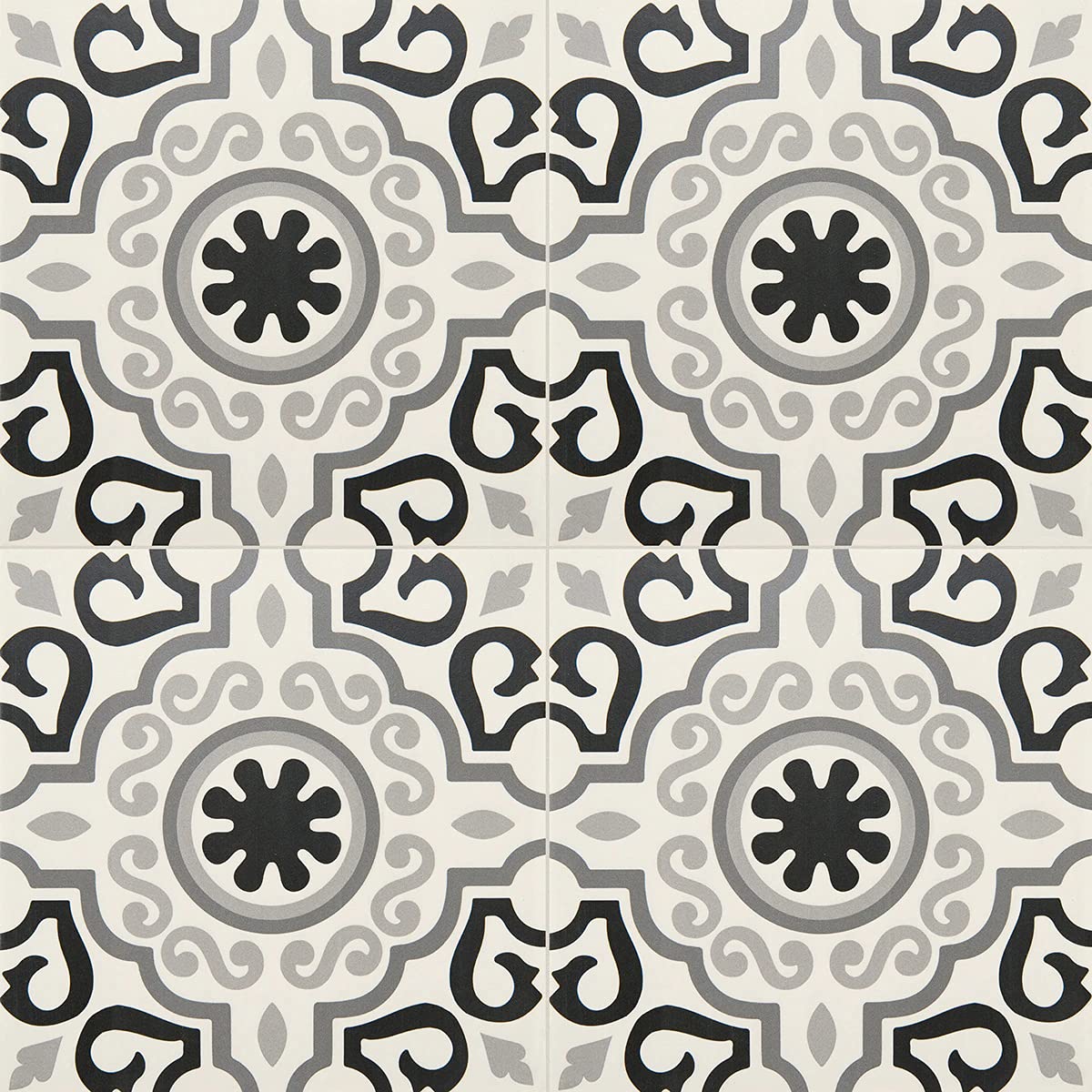 12x12 Marseille Encaustic Pattern Ceramic Tile Floor Wall (4)