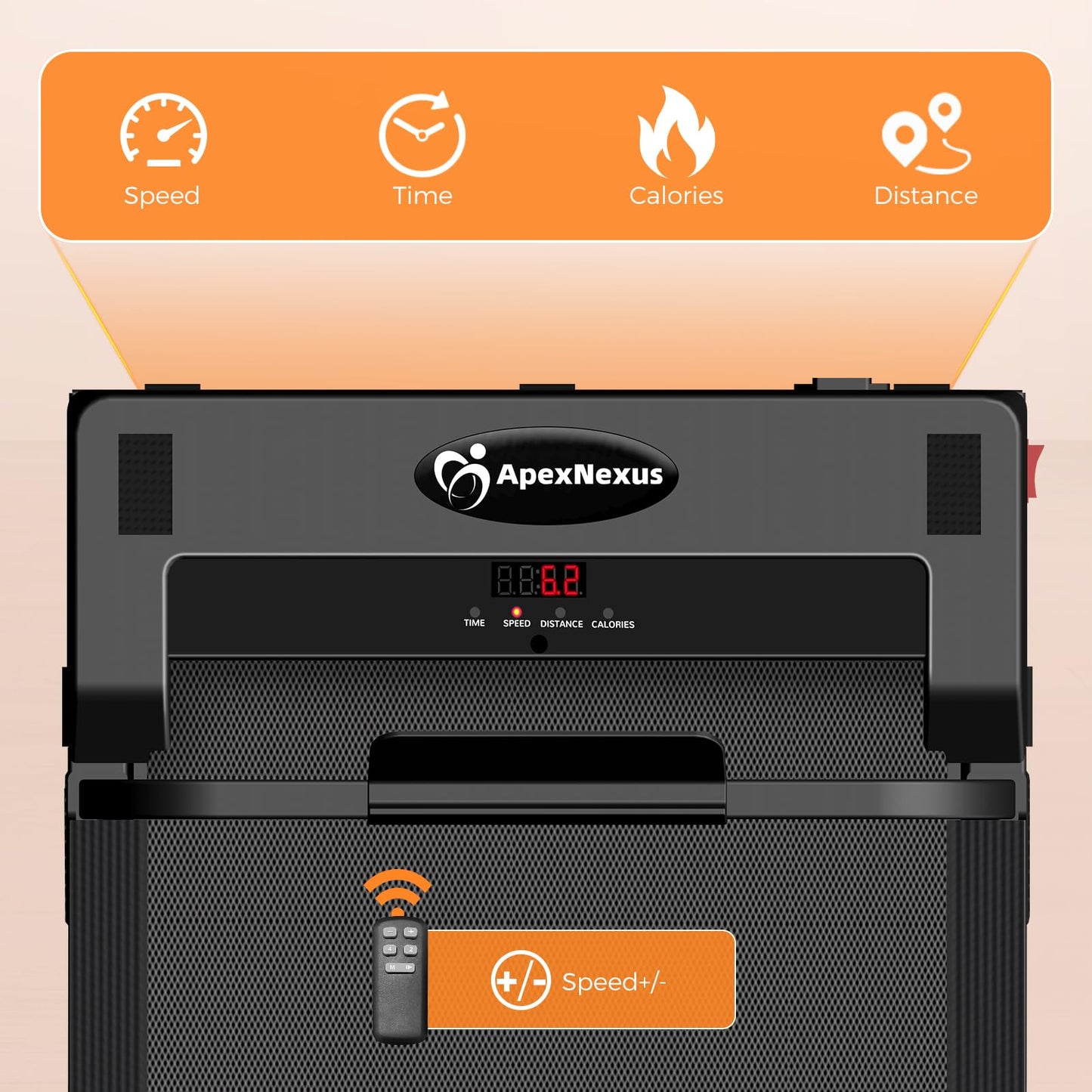 Walking Pad with Handle Bar, Portable Treadmills for Home Small Spaces, 3.0 HP Foldable Folding Walking Pad Treadmill with Handles, Running Machine with Remote Control, 300LBS Capacity