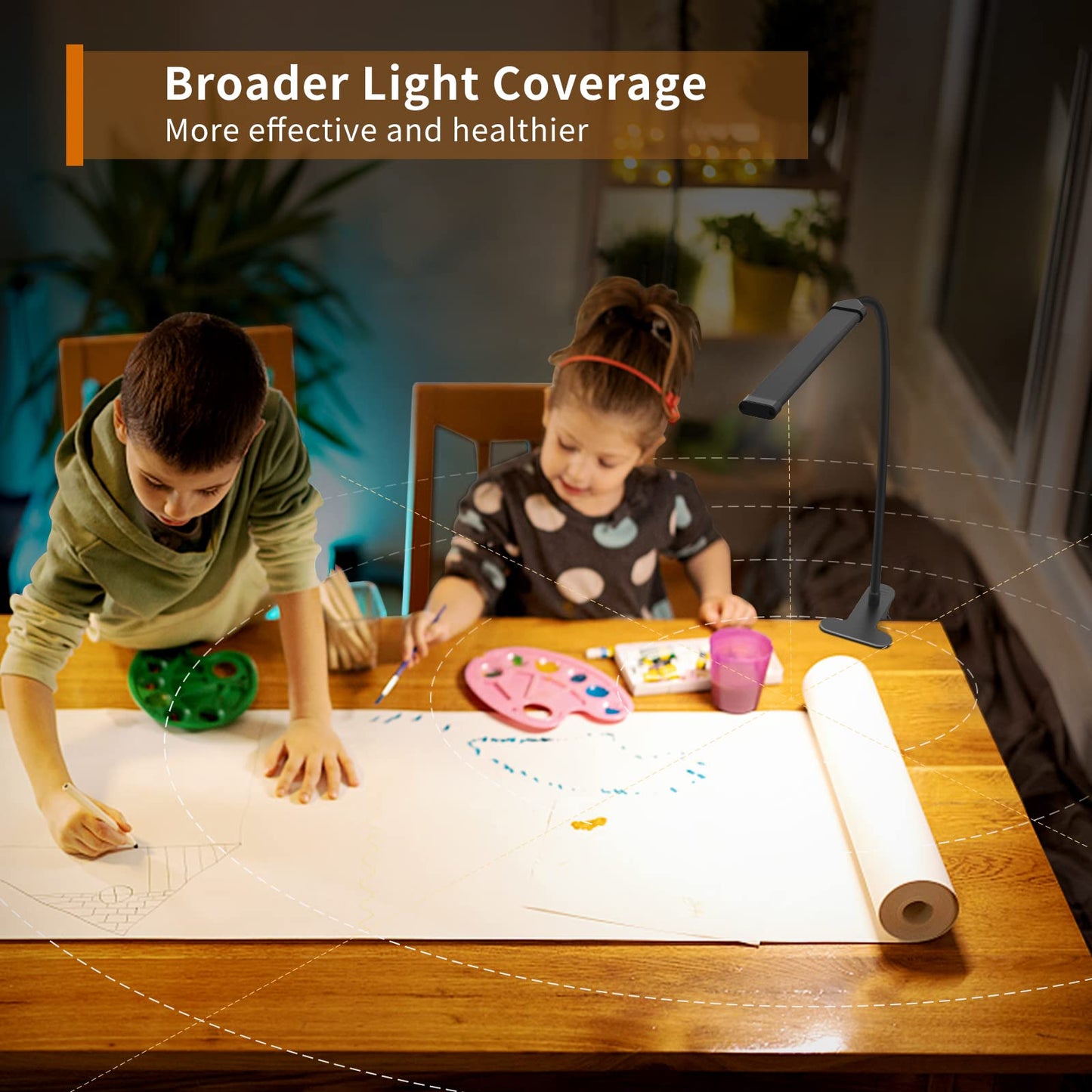 iZELL Book Light, LED Reading Light Clip On [3 Color Modes & 10 Brightness Levels] Flexible Gooseneck Book Lamp for Kids Reading in Bed at Night, Clip to Bedside Table, Headboard or Dorm