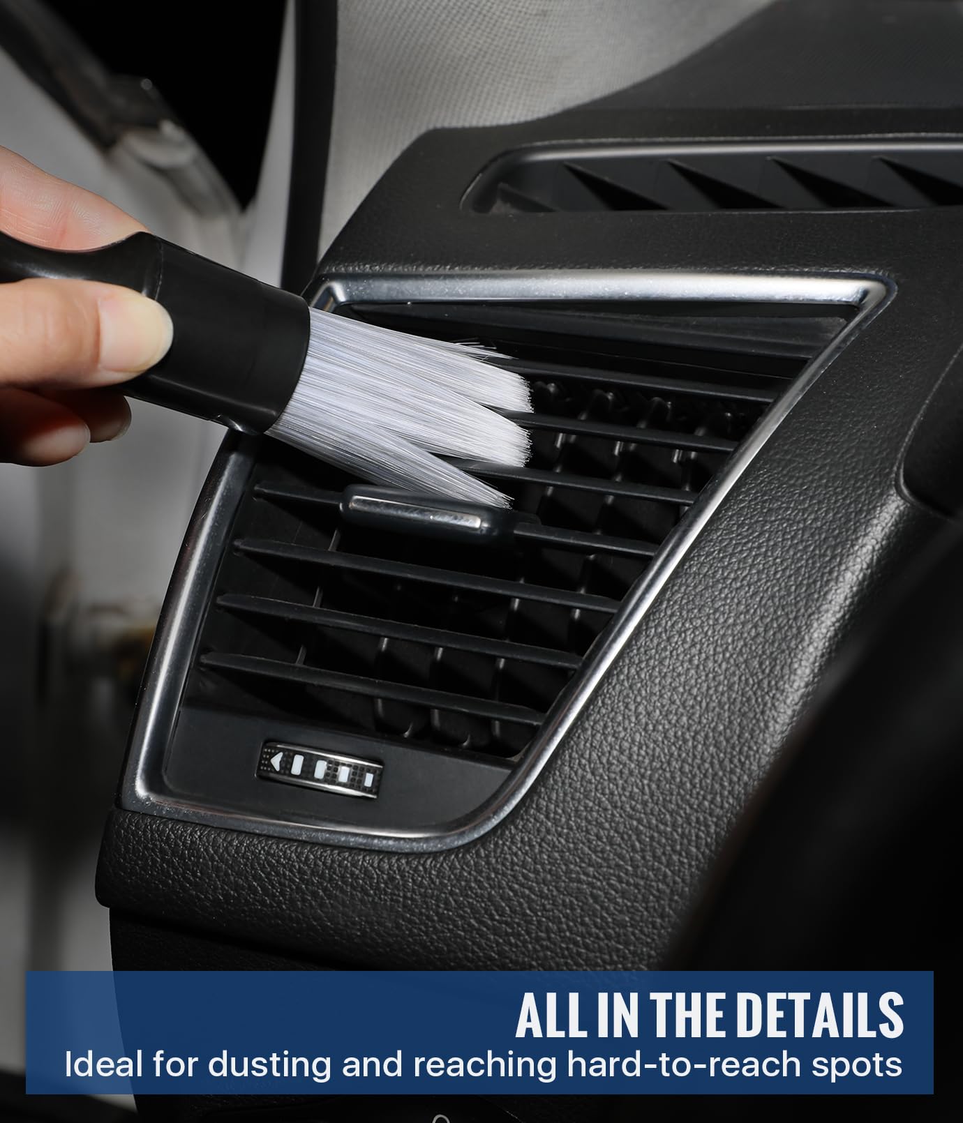 Birbenben Car Exterior and Interior Detail Brushes, Scratch Free Auto Cleaning Brush Kit, Soft Synthetic Bristles Detailing Brush, Car Care Cleaner Duster Supplies Set for Vehicles Wheels, Vent