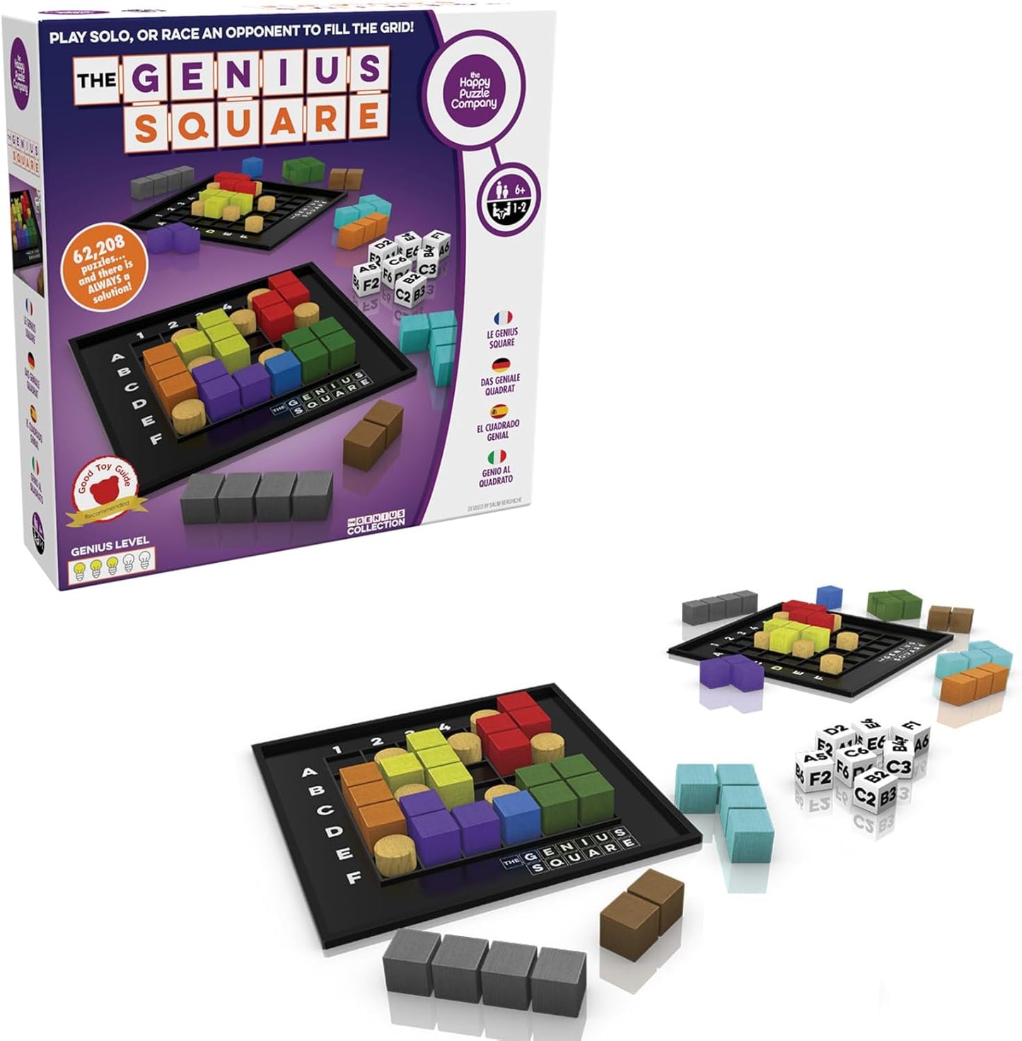 – Game of the Year Award Winner, 60000+ Solutions STEM Puzzle Game. Roll Dice, Race Your Opponent, Fill Grid with Different Shapes, Promotes Problem Solving Training