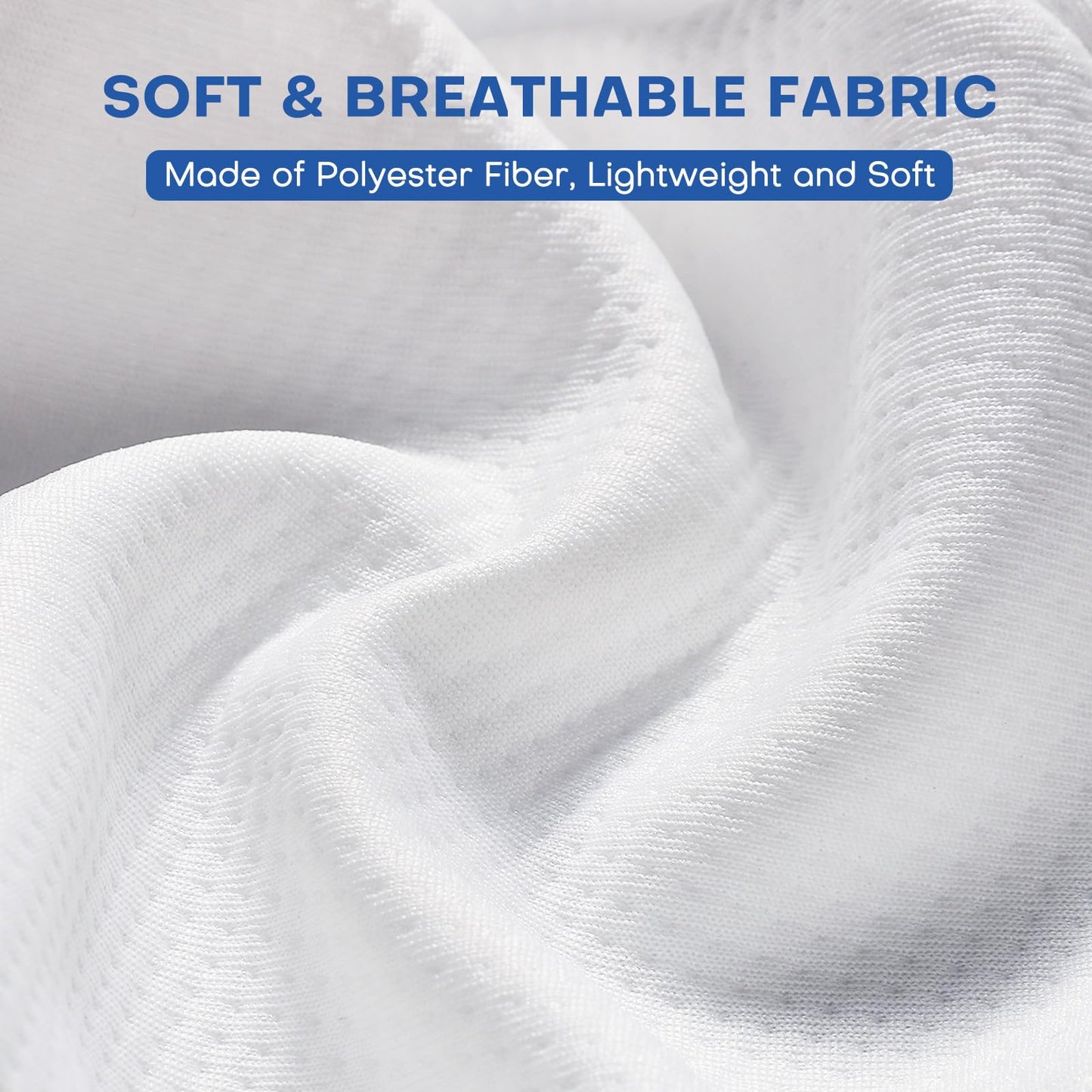 Noverlife 2 Pack Leg Pillow Covers for Contour Knee Pillow, Zippered Pillowcover ONLY, Replacement Pillow Cases for Memory Foam Knee Pillows Washable Pillowcases for Heart Shaped 10x9inch Leg Pillow