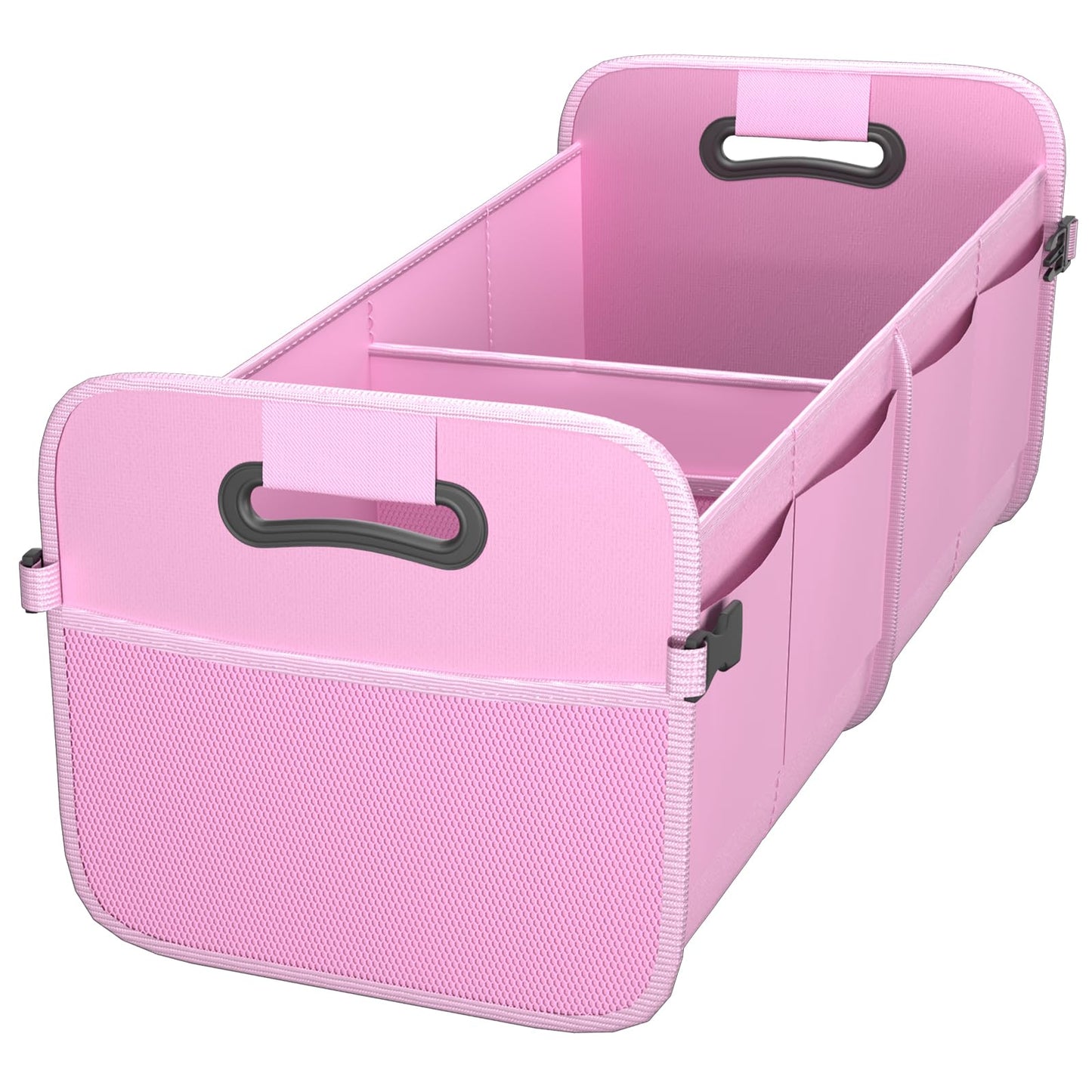 Sposuit Trunk Organizer for Car - 70L Collapsible Car Storage with 11 Pockets & Reinforced Handles, SUV Trunk Organizers for Grocery Cargo(Black)