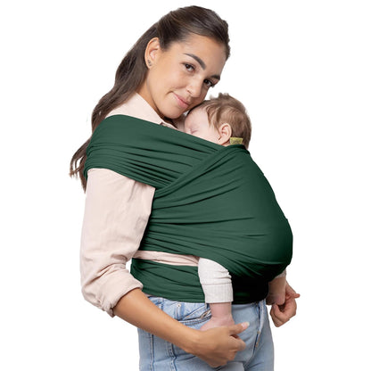 Boba Baby Wrap Carrier - Original Baby Carrier Wrap, Baby Sling for Newborns - Baby Wearing Essentials - Hands-Free Newborn Wrap Swaddle Holder, Newborn to Toddler Infant Baby Sling, 7-35 lbs (Grey)