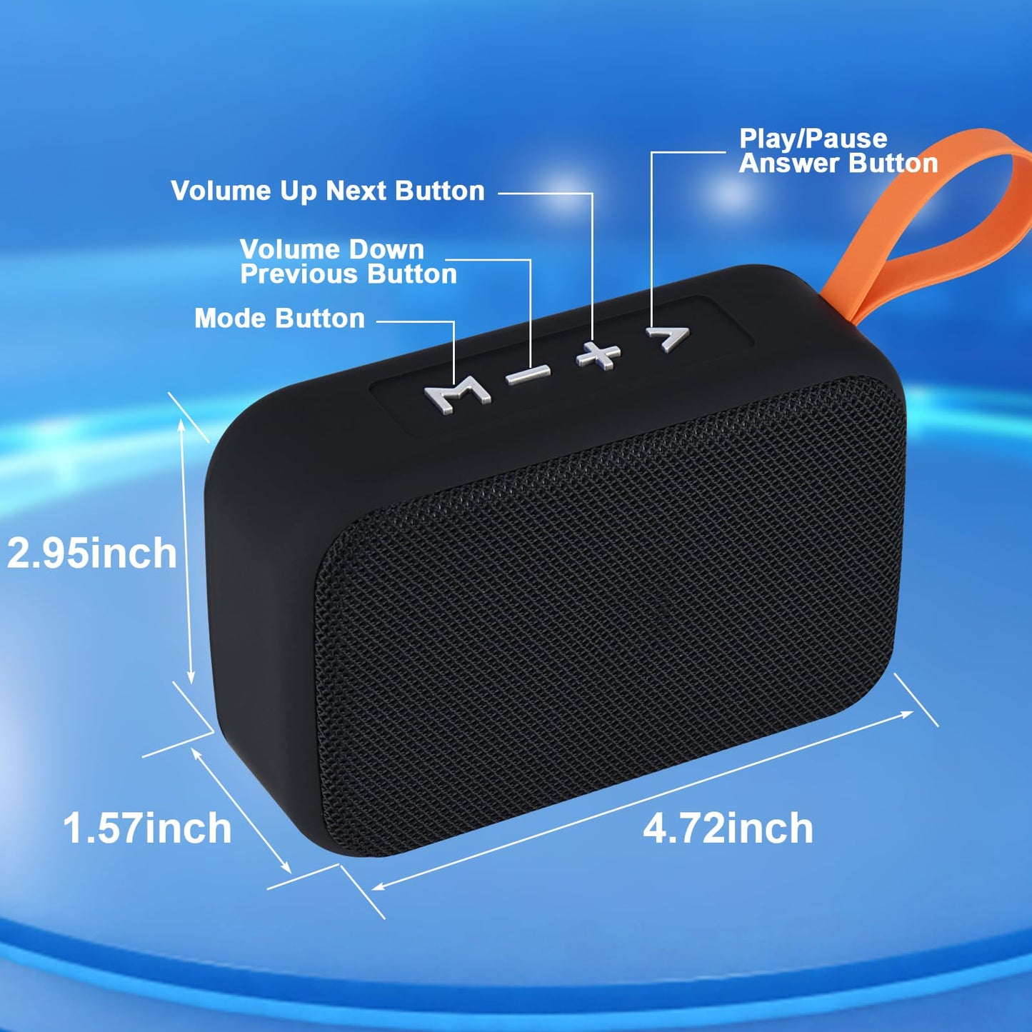 Xjahwr Portable Bluetooth Speakers, Wireless Bluetooth Speaker, Deep Bass, Outdoor Speakers with Handle, Supports TF Card for Outdoor