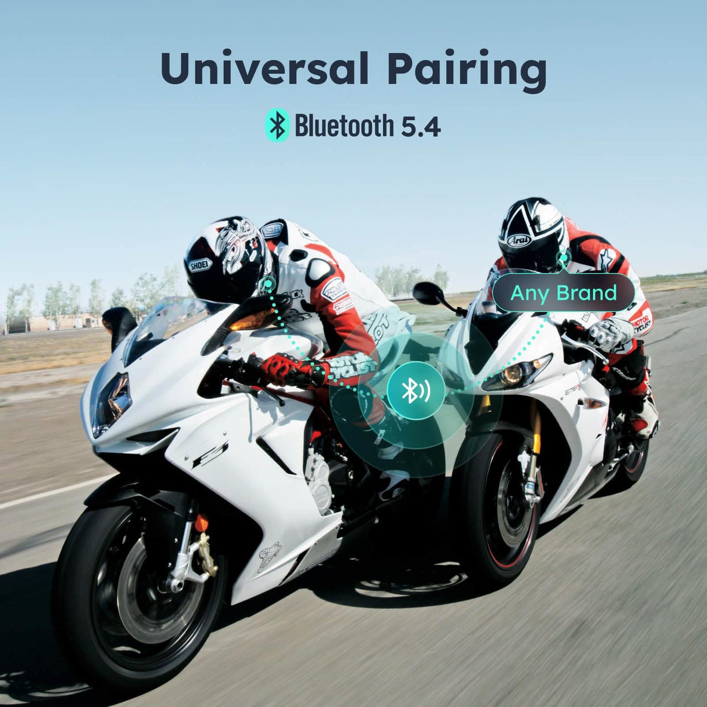 ASMAX S1 Motorcycle Bluetooth Headset with 3 Intercom Modes, 8-Rider Mesh Communication, AI Voice, FM Radio, Auto Volume, Waterproof, Fast Charging for Helmet/ATV/UTV/Snowmobile(Grey)