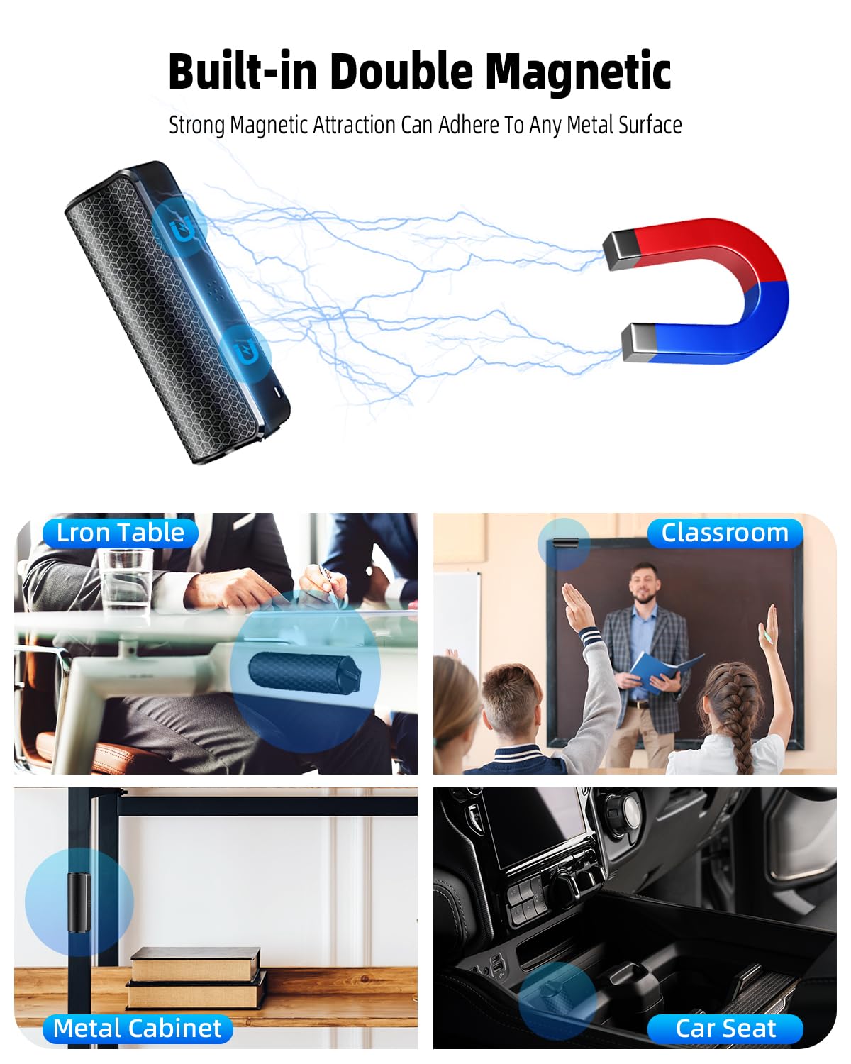 128G Magnetic Voice Recorder with AI-Intelligent Triple Noise Reduction,35 Days Continuous Recording Device,Voice Activated Audio Recorder,Digital Voice Recorder for Meetings/Interviews/Classroom…