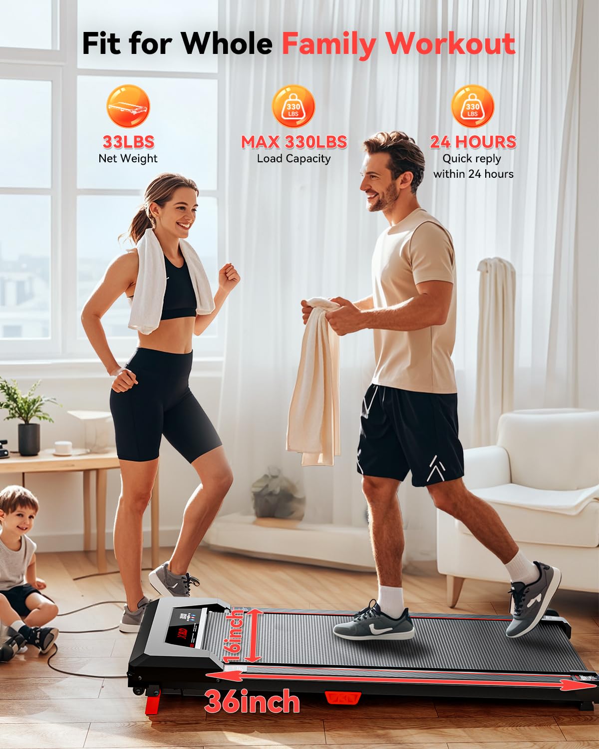 Walking Pad with Incline,Under Desk Treadmill for Home Small Office,2.5HP Low Noise Portable Treadmill with 330 Lbs Capacity,Remote Control and LED Display