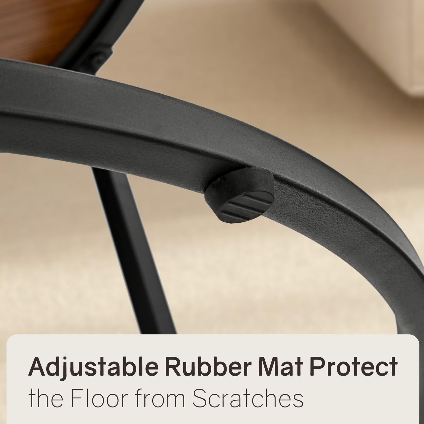 Otterease Nesting Tables Set of 2, 31.5" Round Coffee Table, Small Nesting Coffee Table with Adjustable Non-Slip Fee, Wood Grain Top Nesting Tables for Living Room, Bedroom (Wood Grain Brown)