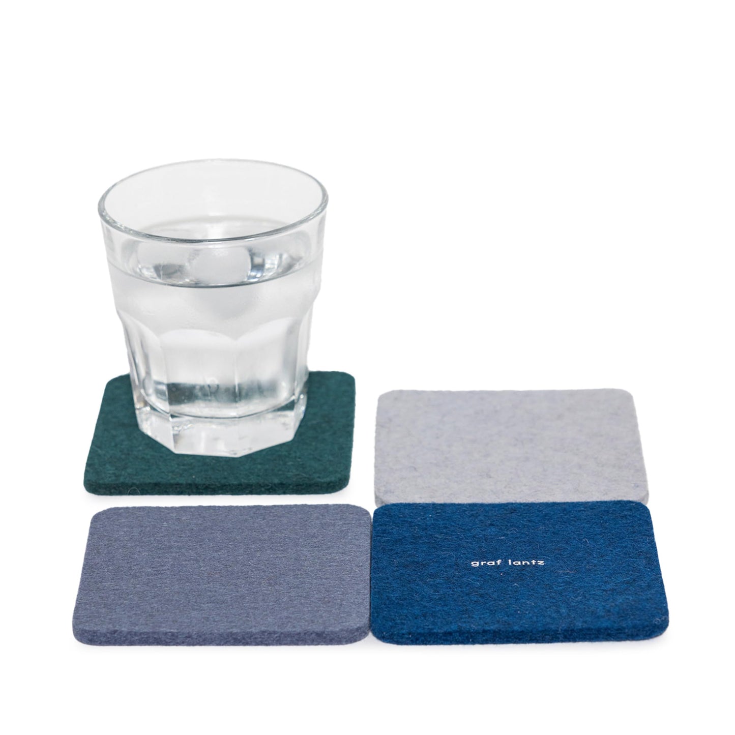 Graf Lantz - Bierfilzl Felt Coasters - Round - 100% Merino Wool - Moisture Wicking - Heat Resistant - Sustainable - Home Decor - Bar Decor - Housewarming Gift - 4 Coaster Set - 4" Circles - Sand Dune