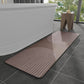 MontVoo -Bath Mat-Rubber Backing Non SlipThin Bathroom Rugs Fit Under Door- Quick Dry Absorbent Faux Suede Surface Grey Bathroom Floor Mats-Shower Rug for in Front of Bathtub Shower Gray 16x24