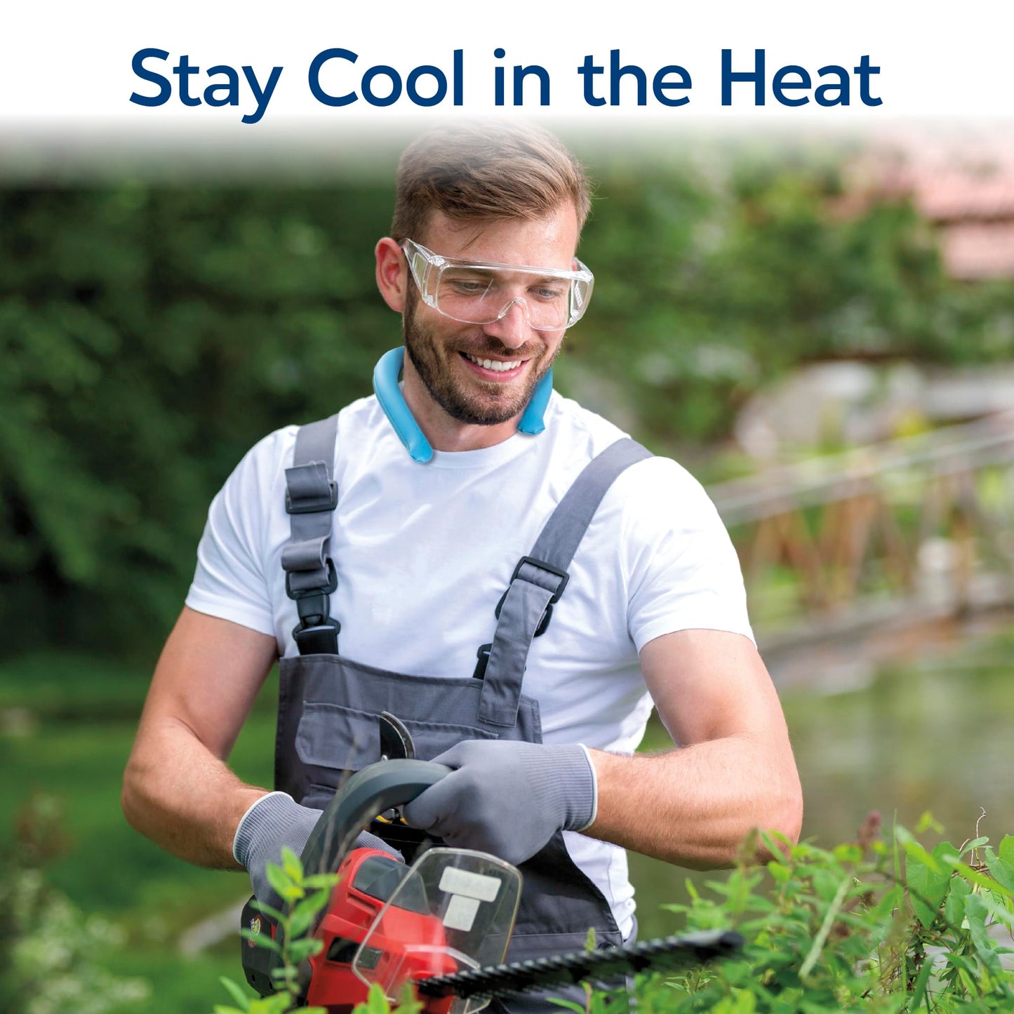 Arctic Air Neck Chill, Neck Cooling Tube, Hands Free Cooling, Quick Freeze Gel, Wearable Body Coolers for Hot Weather, Reusable, Adjustable Fit, 3 Pack