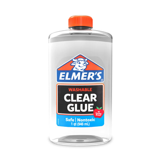 Elmers Clear Liquid School Slime & Craft Glue Premium 1 GlueGallon for School Supplies & Slime Supplies Washable