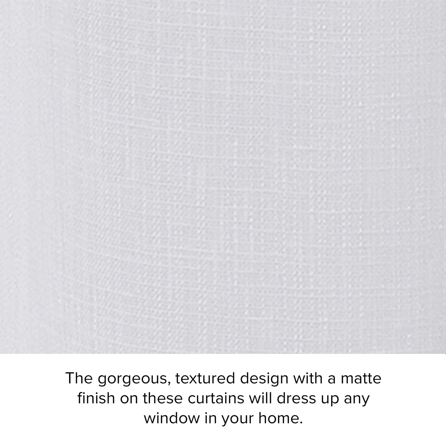 Lucky Brand - Onyx Textured Sheer Curtain | Window Panel Curtains | Lightweight Drapes | Set of 2 Panels with 2 Tiebacks | Sheer | Rod Pocket Header | Measures 52" x 84" | White