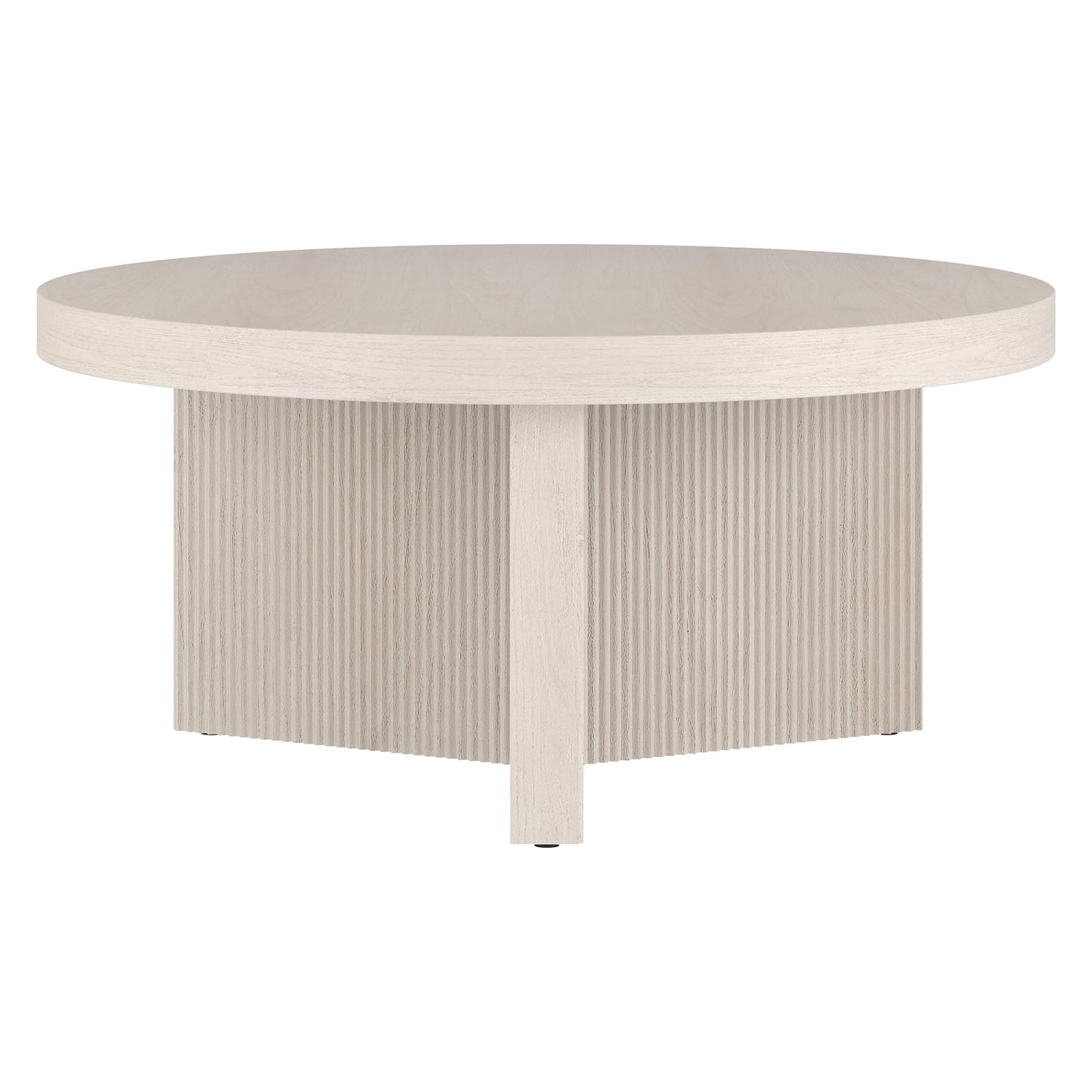 Henn&Hart Holm Coffee Table, 32" Wide, White