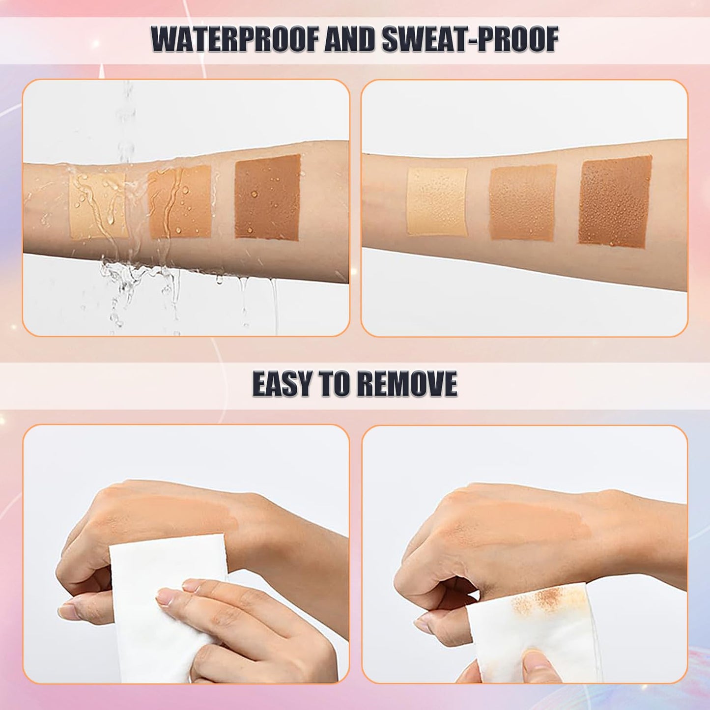 WALULAN Leg Makeup Waterproof, Smooth Legs, Fade the Skin Color of Legs, Effectively Cover the Scars of Legs and Body, Long-Term Body Foundation Make-up Uniform Skin Skin Beauty Leg Cream