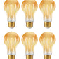 EDISHINE Vintage LED Edison Bulbs 8W, 60W Equivalent, 2200K Amber Warm Light, ST58 Antique Edison Light Bulb with 80+ CRI, A19 Dimmable LED Bulbs, 700LM, E26 Medium Base, 6 Pack