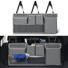 UYYE Trunk Hanging Organizer, Backseat Bag, Car Interior Accessories with 4 Pockets & 2 Mesh Pouches for Groceries, Will Provide More Storage Trunk Space for SUV, Jeep, MPVs