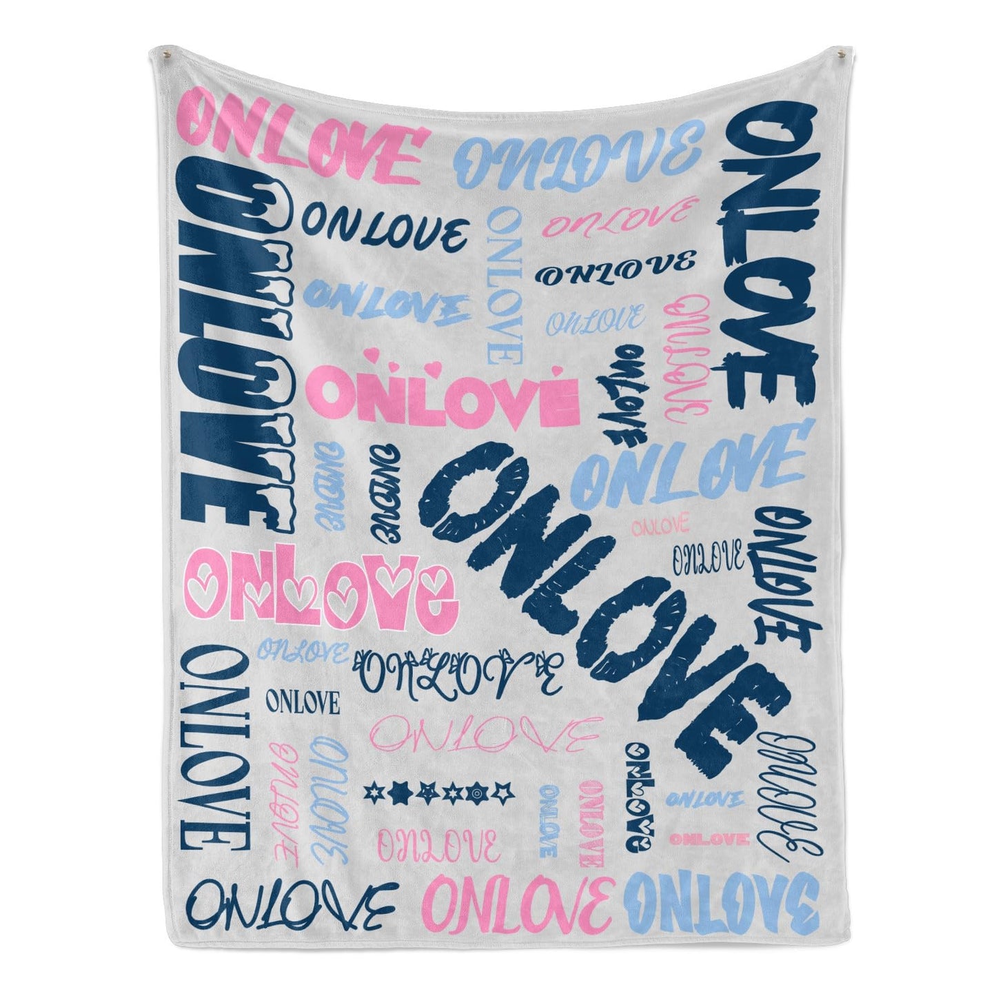 HSMAELE Personalized Blankets with Name Custom Blanket for Boys Girls Adult Customized Flannel Throw Blanket for Birthday Valentines Day Gifts, Gray Blanket Made in USA