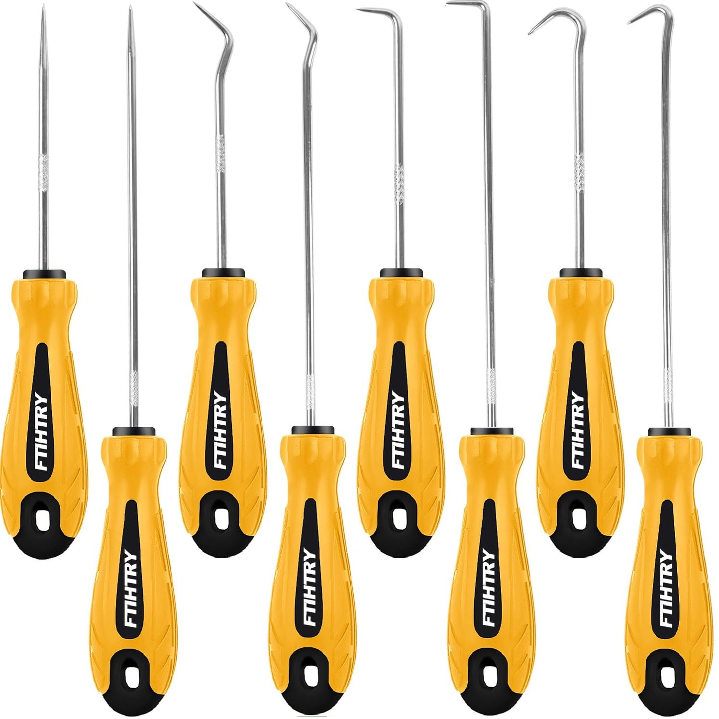 8PCS Pick and Hook Set, Precision Automotive Hook Set, Car Auto Oil Seal/O-Ring Seal Gasket Mini Precision Hooks Puller Remover (Green)