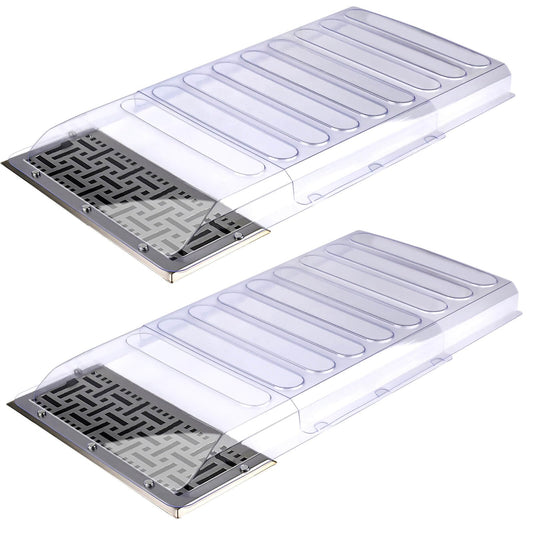 2Pack Air Vent Extender for Under Furniture, Magnetic Floor Vent Deflectors for Home Floor, Multi-Functional for Under Furniture Vent Extender, Floor Registers Extends from 17" Up to 33"