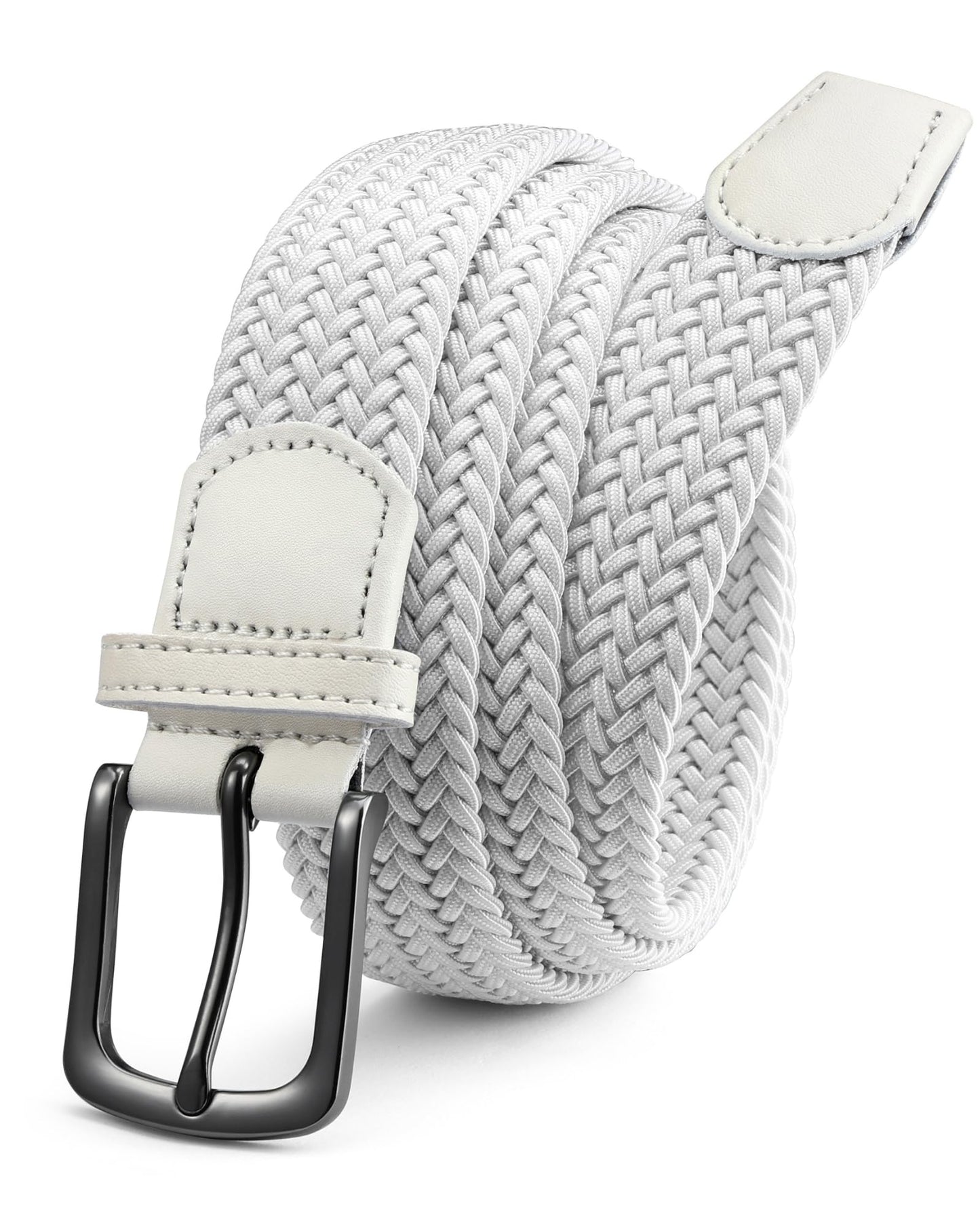 CHAOREN Stretch Belts for Men - Braided Elastic Golf Belt for Men 1 3/8"- Gift for Casual Jeans Shorts