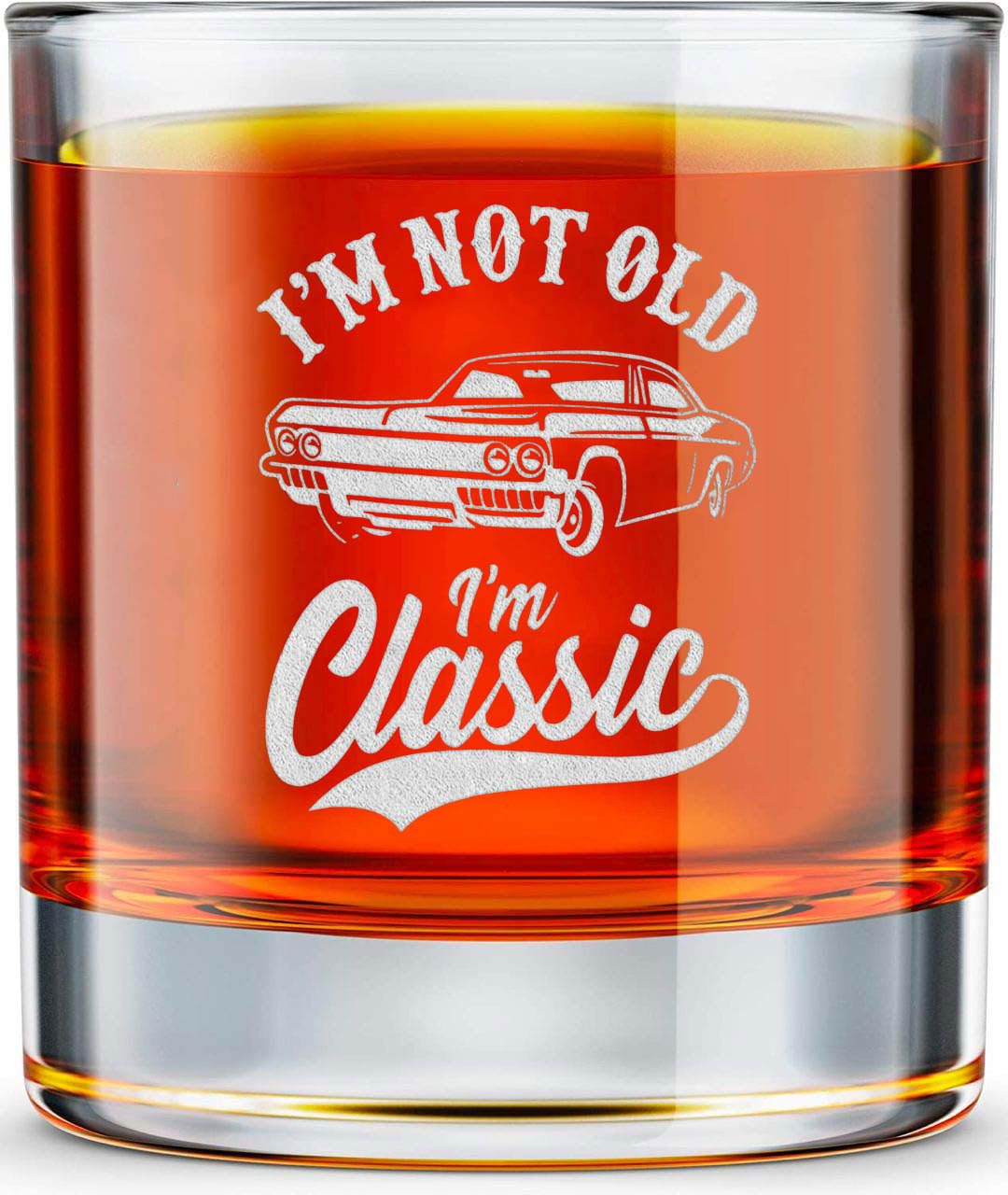 Father's Day Gifts for Dad from Daughter, Son - Father Glass Ideas for Birthday, Cool Gifts on Fathers Day, Dad Present 10oz Whiskey Rock Glass